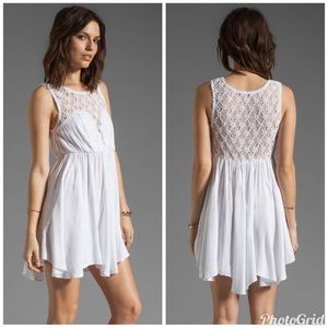 Free People White Fiesta Dress size M!